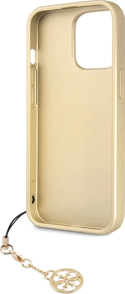 Mbështjellës Guess 4G Charms për iPhone 14 Pro, gri