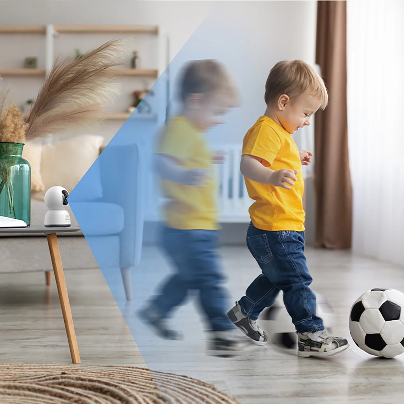 Kamerë sigurie Baseus Security P1 Lite 2K, për ambiente të brendshme, Bardhë