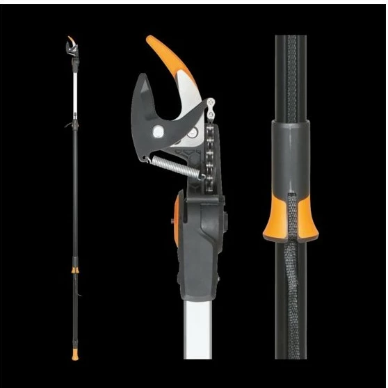 Krasitës teleskopik Fiskars PowerGear X UPX86, i zi/portokalli