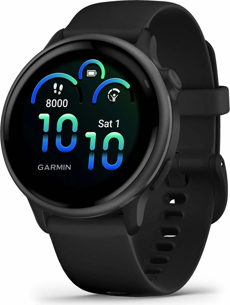 Smartwatch Garmin Vivoactive 6 (010-02985-00) 1.2\" AMOLED GPS NFC Wi‑Fi 5ATM, e zezë