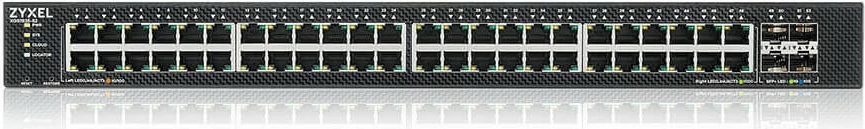 Switch i menaxhueshëm Zyxel XGS1935-52-EU0101F 48 porta Gigabit, 4 porta SFP+ 10GbE, rack 1U, i zi