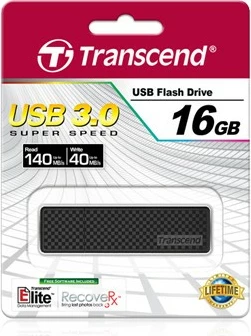 USB flash Transcend JetFlash 780, 16GB, USB 3.2, e zezë