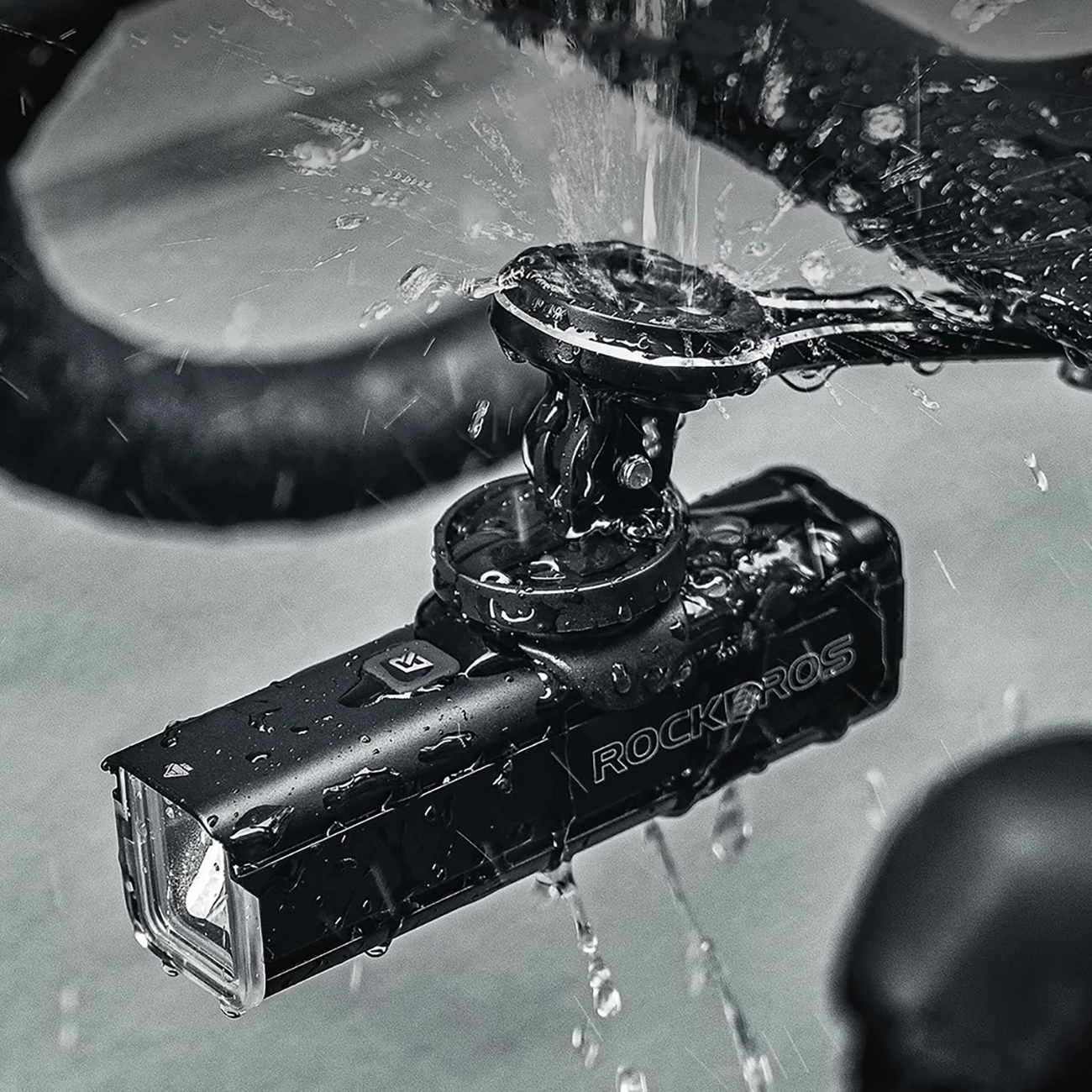 Mbajtës biçiklete Rockbros për Garmin/GoPro, i zi