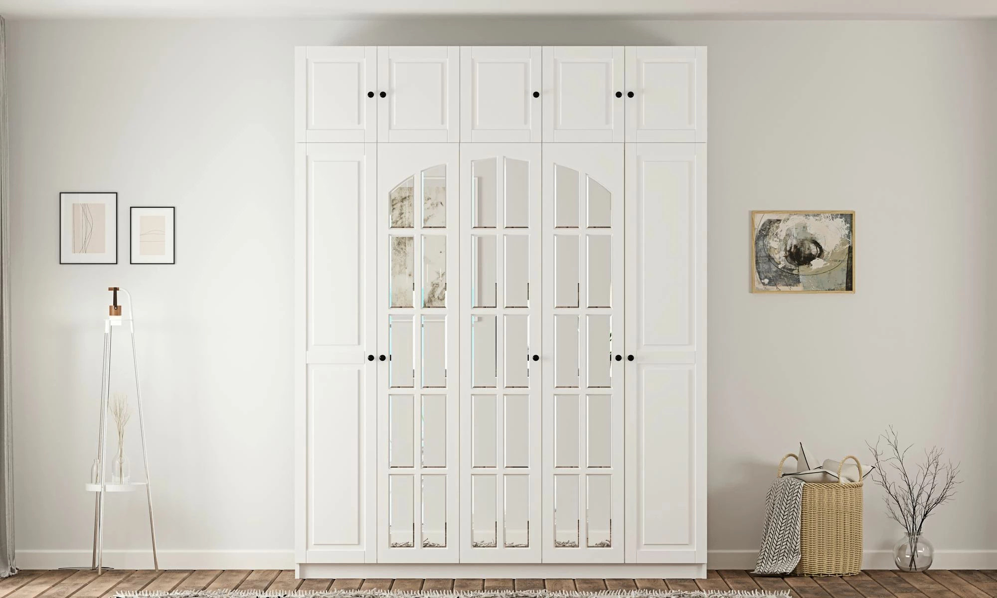 Dollap Skye Decor, ngjyrë e bardhë mat, RB-185-13