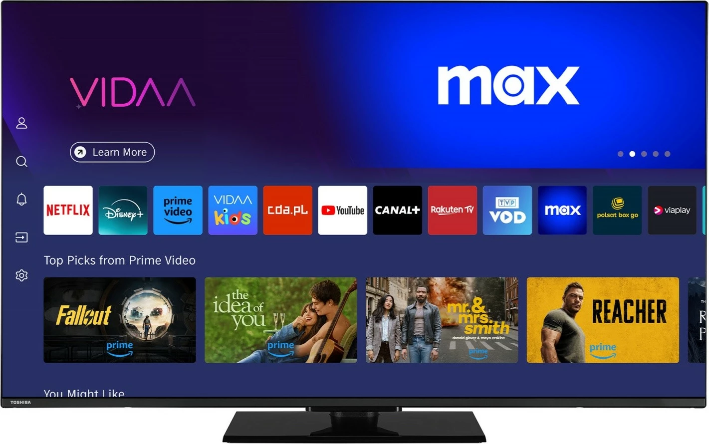 Televizor Toshiba 55UV3F63DG, 55 inç, Ultra HD 4K, Smart TV, i zi