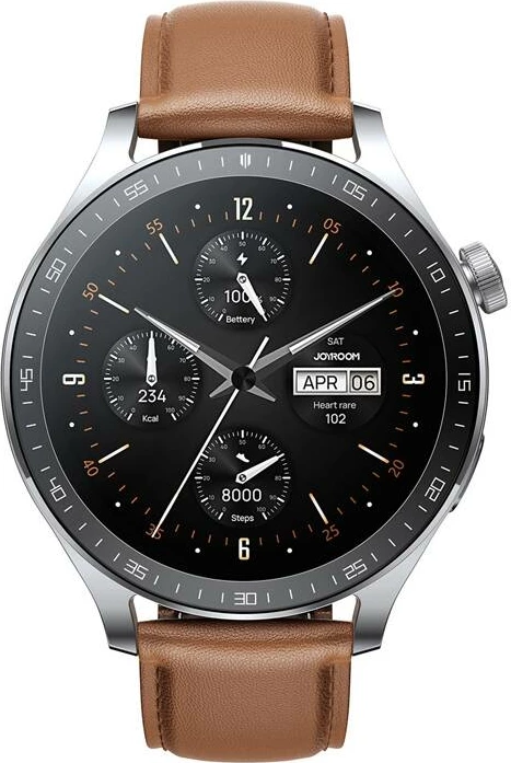 Smartwatch Joyroom JR-FC2 Pro, 1.46", 350 mAh, iOS/Android, argjendtë me rrip lëkure