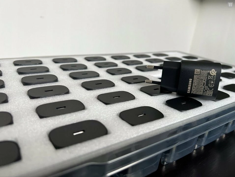 Karikues rrjeti Samsung EP-TA800EBE 25W USB-C PD 3A, i zi