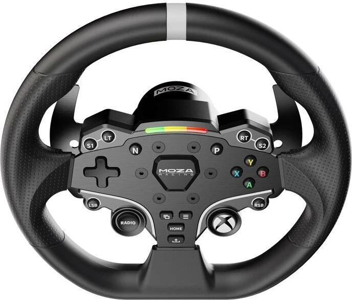 Timon gaming Moza Racing ESX RS052 për Xbox dhe PC, 280mm, 22 butona, LED RGB