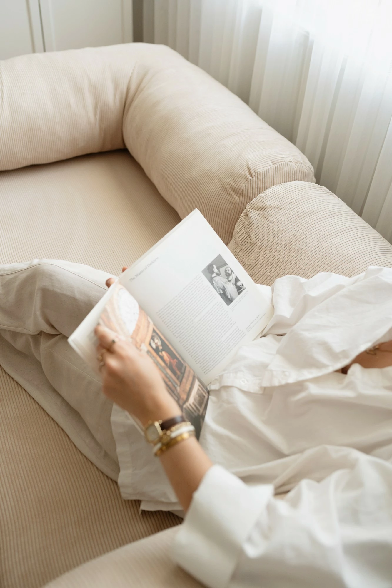 Divan-krevat 3 vende, Atelier del Sofa, Nook, kadife bezhë