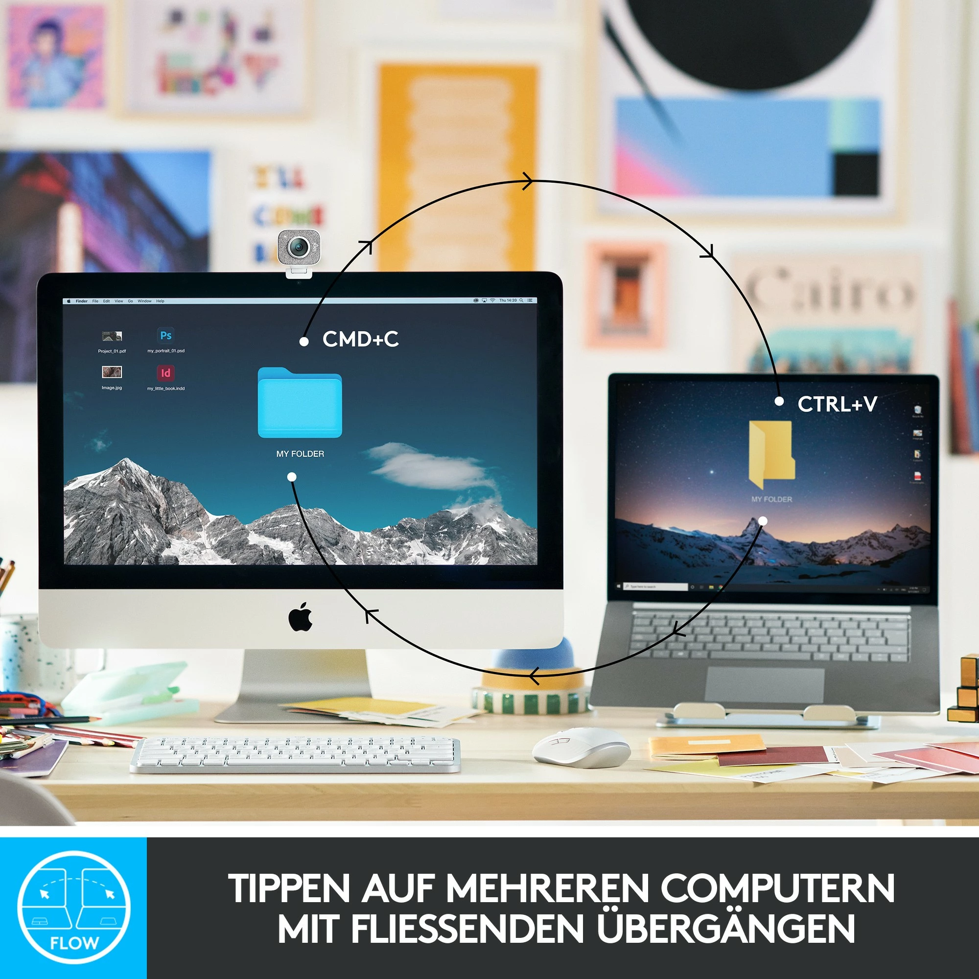 Tastierë wireless Logitech MX Keys Mini, e bardhë, me ndriçim