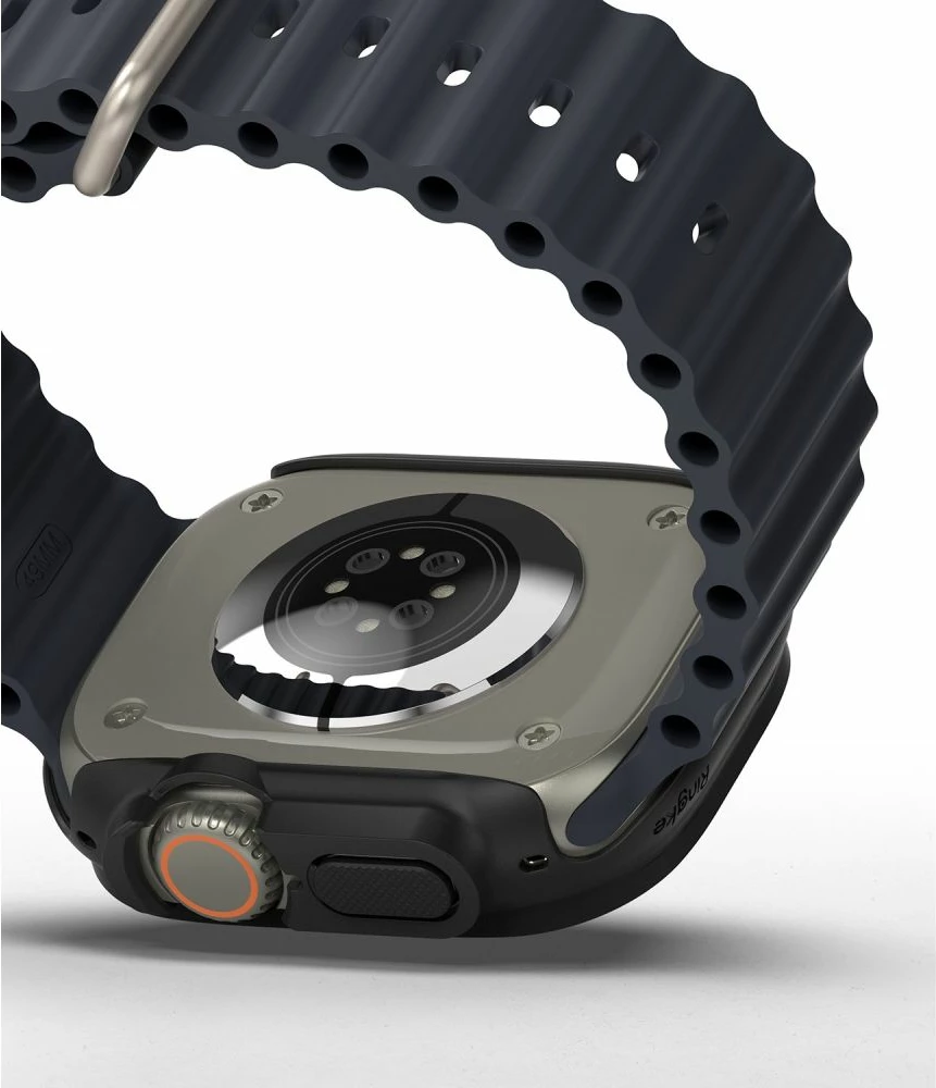 Mbështjellës Ringke Slim për Apple Watch Ultra 1/2 (49mm), 2 copë, Transparent dhe Mat Zi