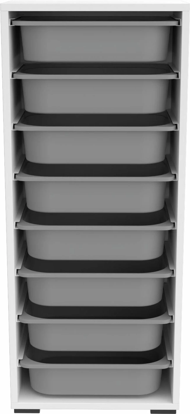 Dollap multifunksional Hanah Home, Cara 8N, i bardhë-gri