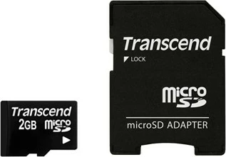 Kartelë microSD Transcend 2GB, e zezë