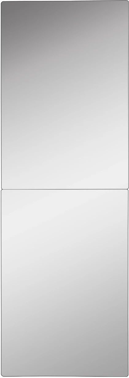 Pasqyrë me ndriçim LED, drejtkëndëshe, 20x80cm, e bardhë, 2 pjesë