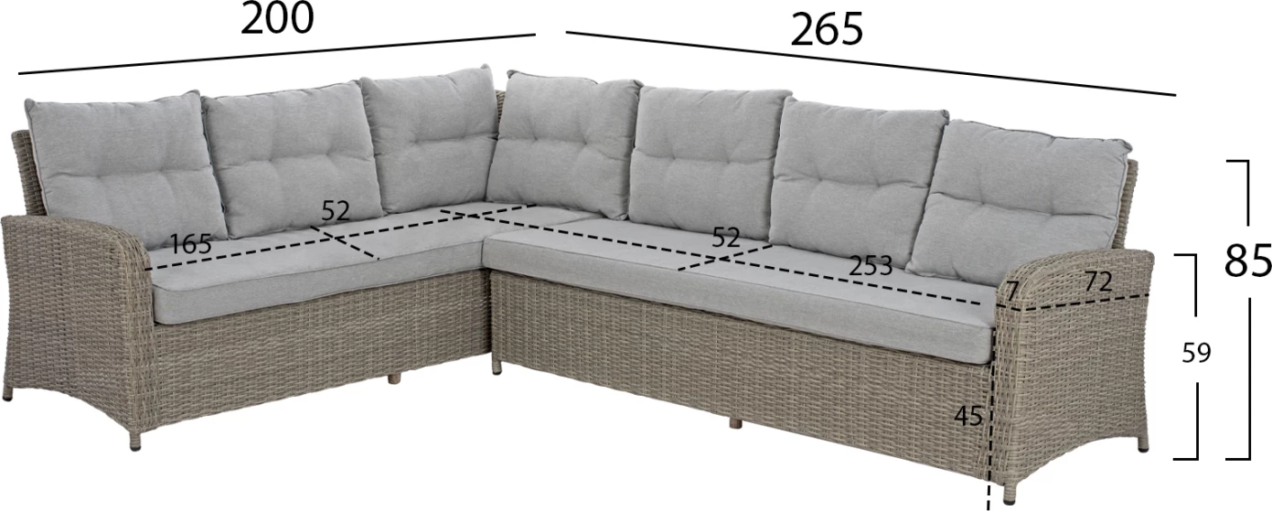 Set ulëse për kopsht FH5144.21, hiri