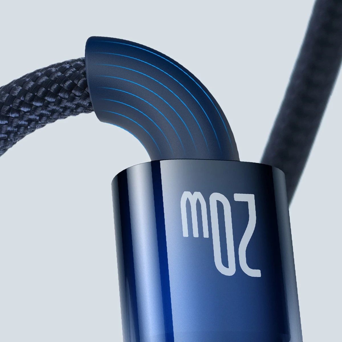 Kabllo Baseus Explorer USB-C në Lightning, 1m, 20W, Kaltër