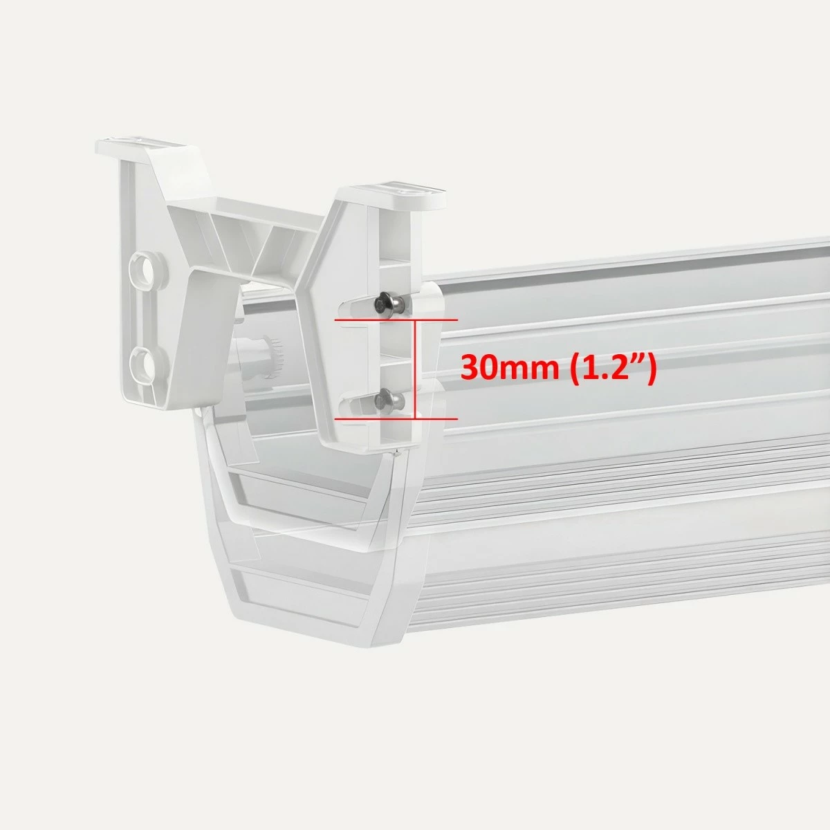 Organizues kabllosh Maclean MC-106W, nën tavolinë, i bardhë