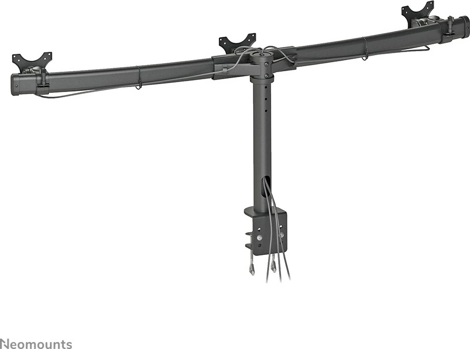 Krah monitori Newstar Neomounts FPMA-D700D3, për 3 monitorë, rregullim lartësie, clamp, e zezë