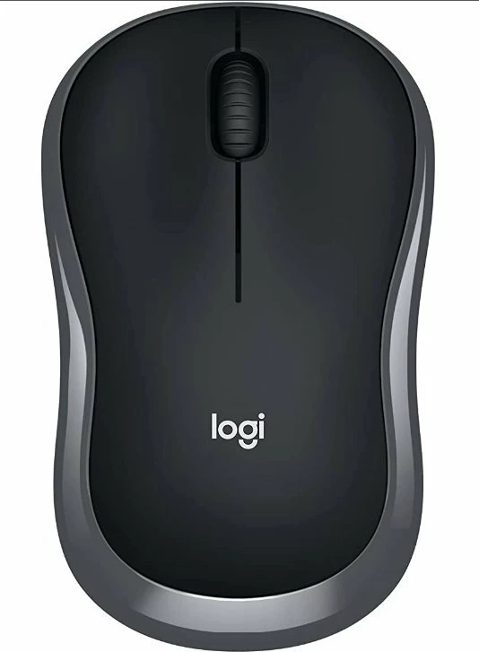 Maus Logitech M185 1000 DPI wireless me USB receiver, zi-gri