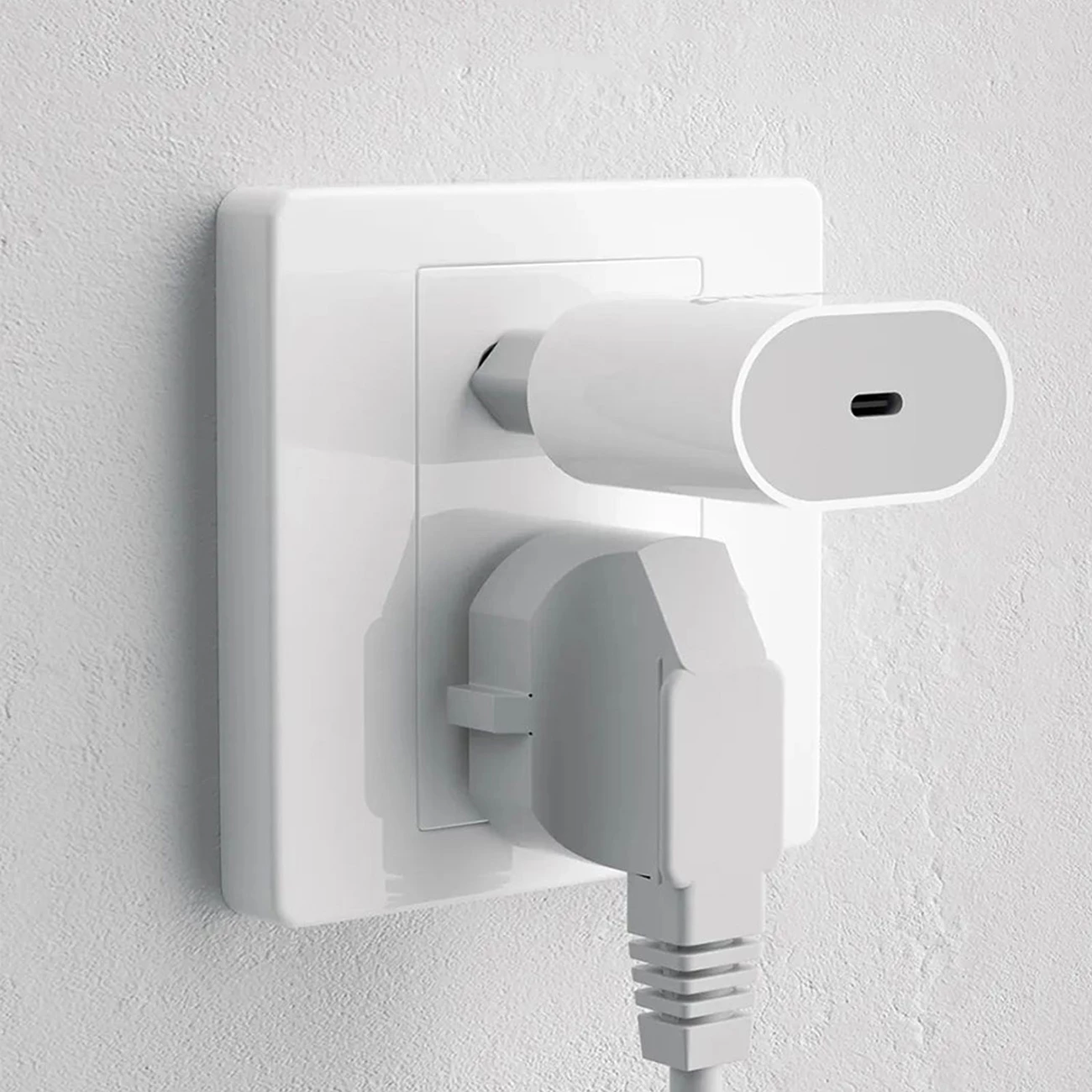Karikues muri Dudao A14EUC me kabllo USB-C, 20W, Bardhë