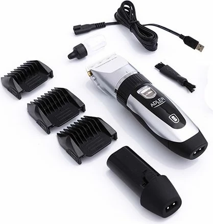 Makinë rroje MESKO MS 2843, trimer për flokë dhe qime kafshësh, LCD, 35 W, 0.8–14 mm, USB, 2 bateri, bardhë/zi