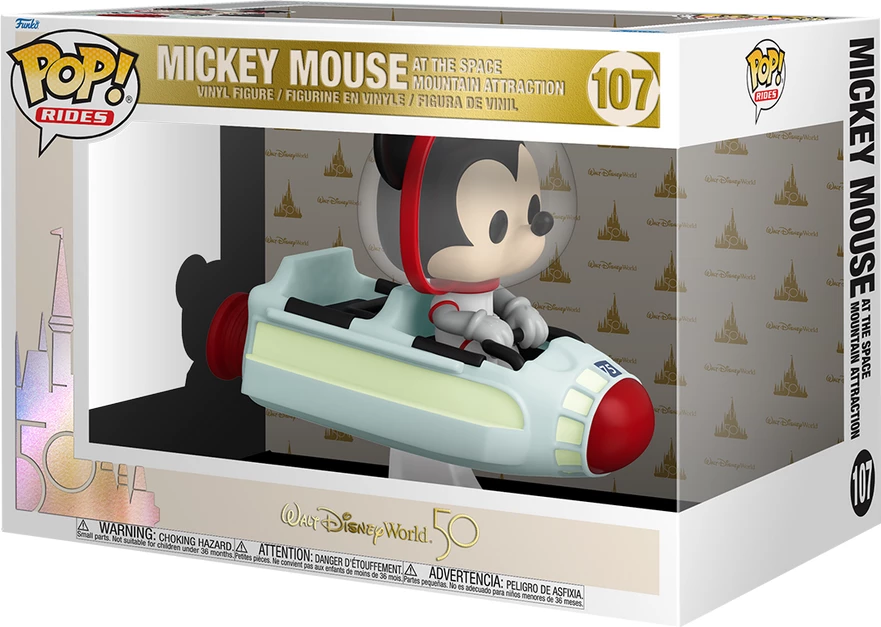 Figurinë koleksionuese Funko POP! Rides Super Deluxe Disney Space Mountain me Mickey Mouse #107