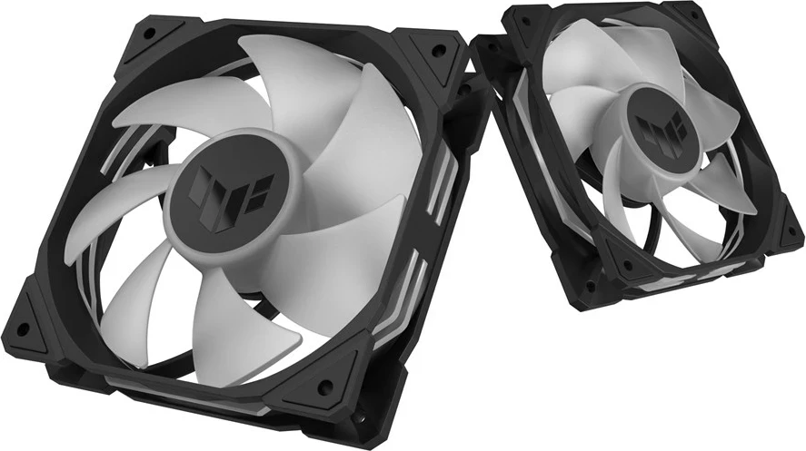 Ventilatorë ASUS TUF Gaming TR120 ARGB Reverse, set treshe, 12 cm, Ngjyrë e zezë