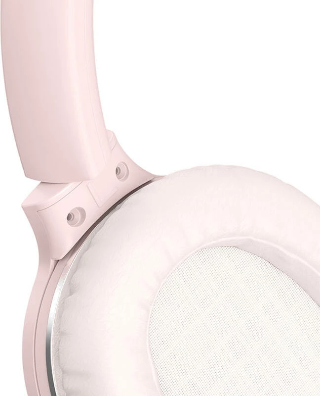 Kufje pa tela over-ear, Baseus, Encok D02 Pro NGD02-C01, Bluetooth 5.0, 40 orë bateri, 40mm drivera, e palosshme, rozë