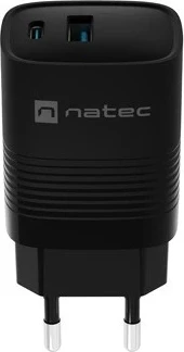 Karikues Natec Ribera GaN 30W, USB-A & USB-C, i zi