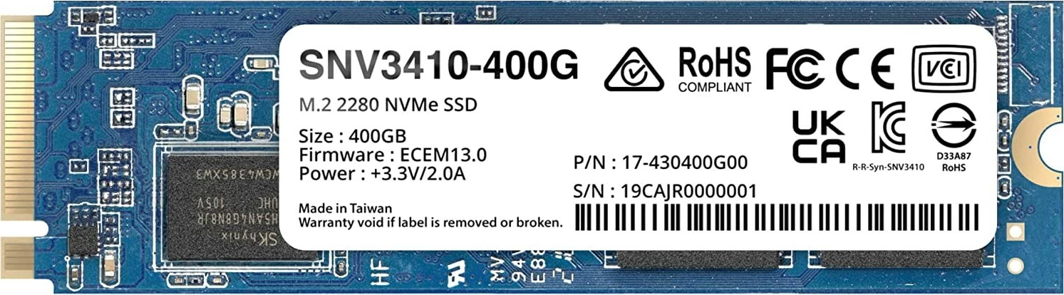 SSD NVMe M.2 Synology SNV3410-400G, 400GB