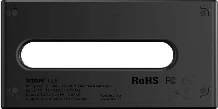 Karikues baterish XTAR L8, 8 vende, AA/AAA, Li-Ion, i zi