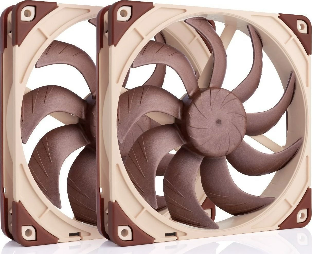 Ventilator kompjuteri Noctua NF-A14x25 G2 PWM Sx2 PP, 140mm, bronzi, set prej 2 copë