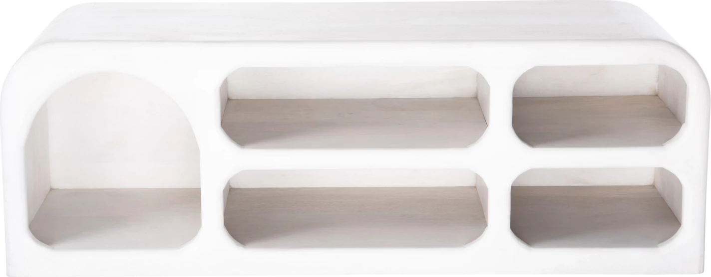 Kabinet TV HANDYR FH9704 dru mango ngjyrë bardhë 130x40x45H cm