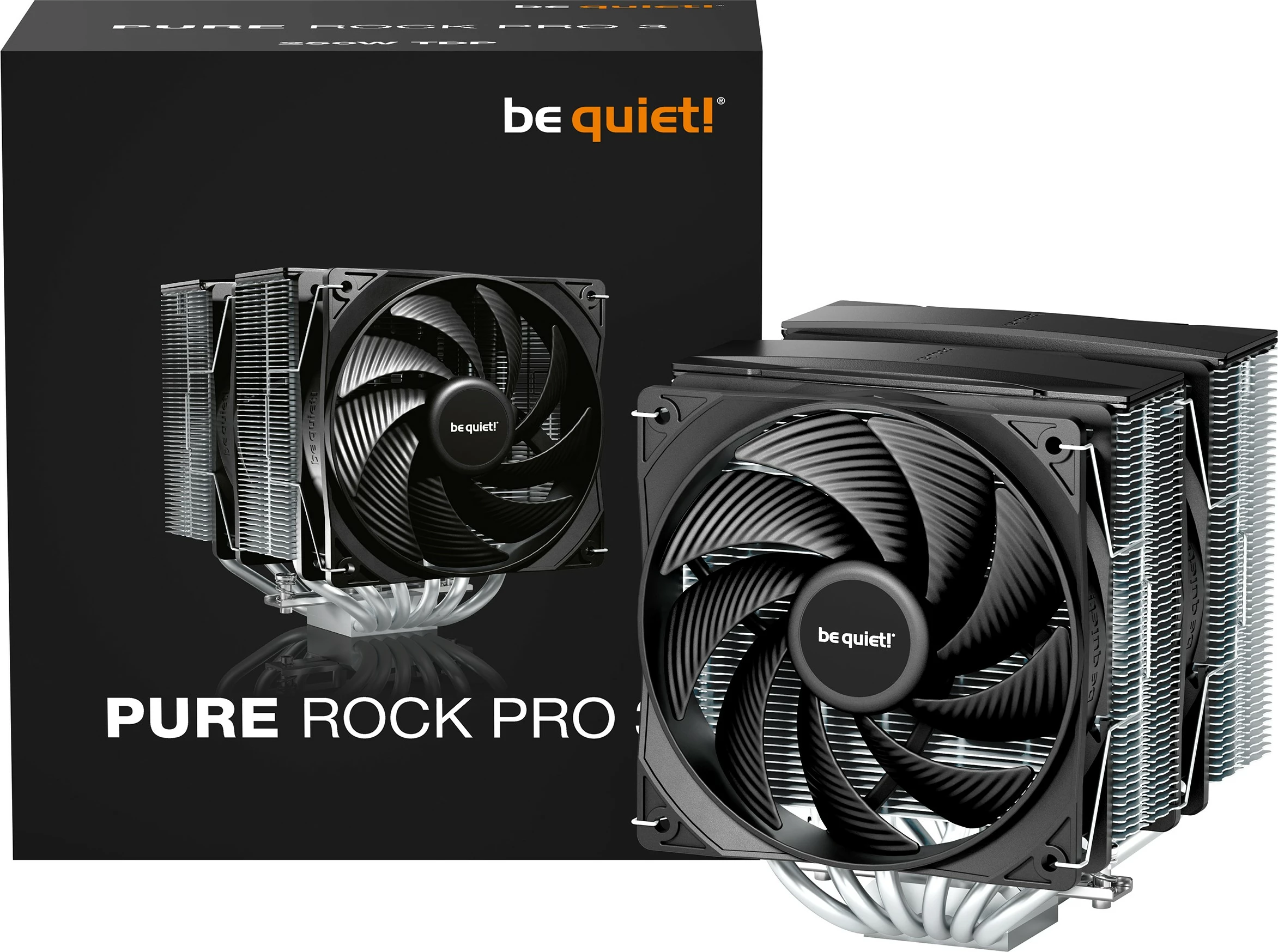 Ftohës ajri be quiet! Pure Rock Pro 3, 12 cm, 2000 RPM, Silver
