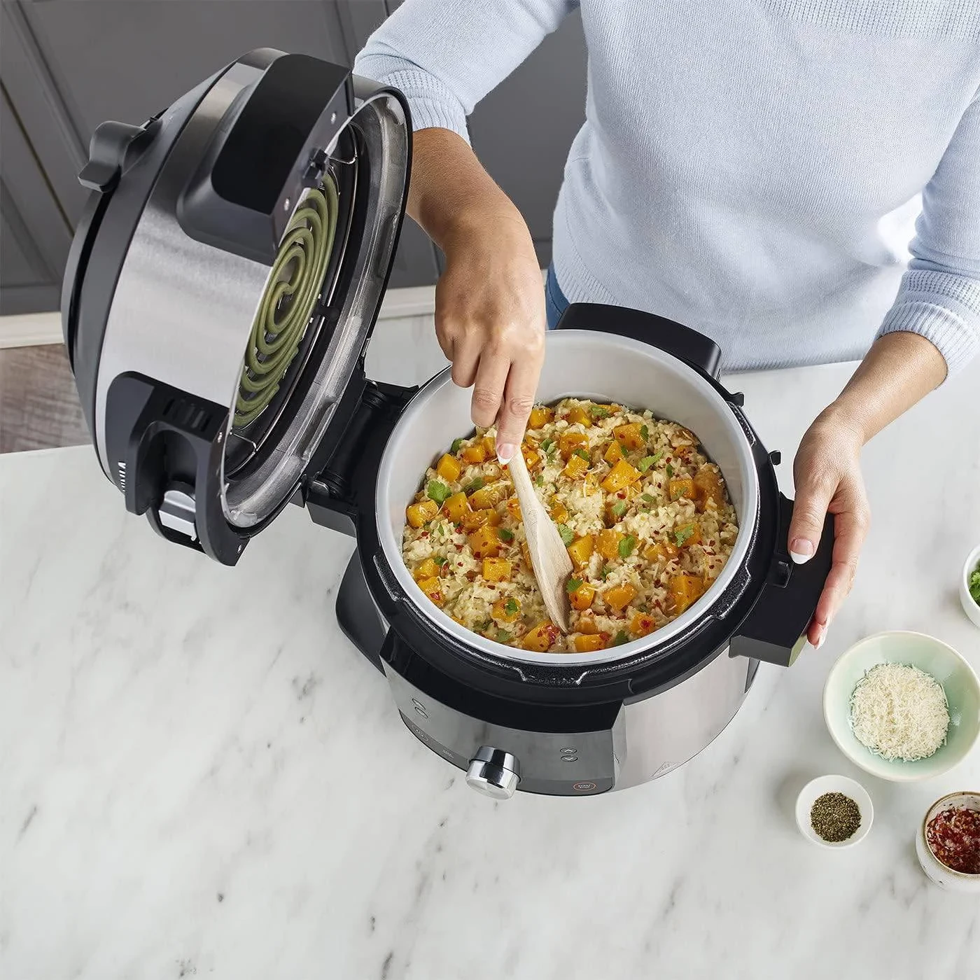tenxhere multifunksionale Ninja Foodi MAX OL650EU 12-në-1 7.5L 1760W, çelik inox