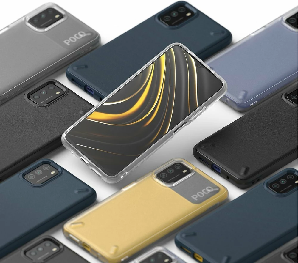 Mbështjellës Ringke Onyx për Xiaomi Poco M3, TPU, Blu