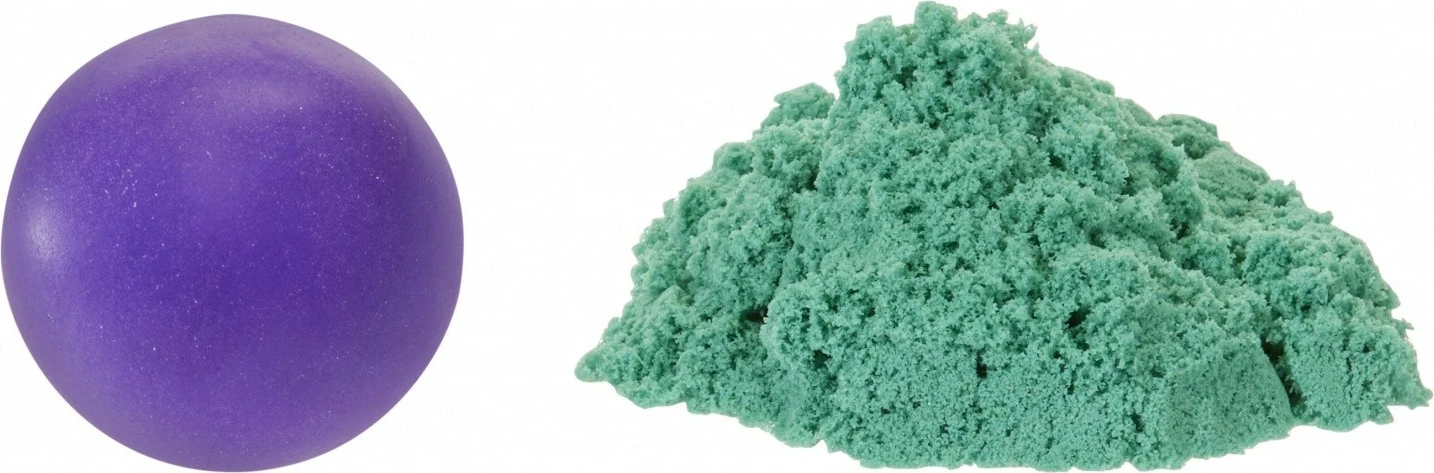 Set lodrash krijuese MGA Wonder Factory Never Dry, brumë & rërë kinetike, vjollcë/turkuaz