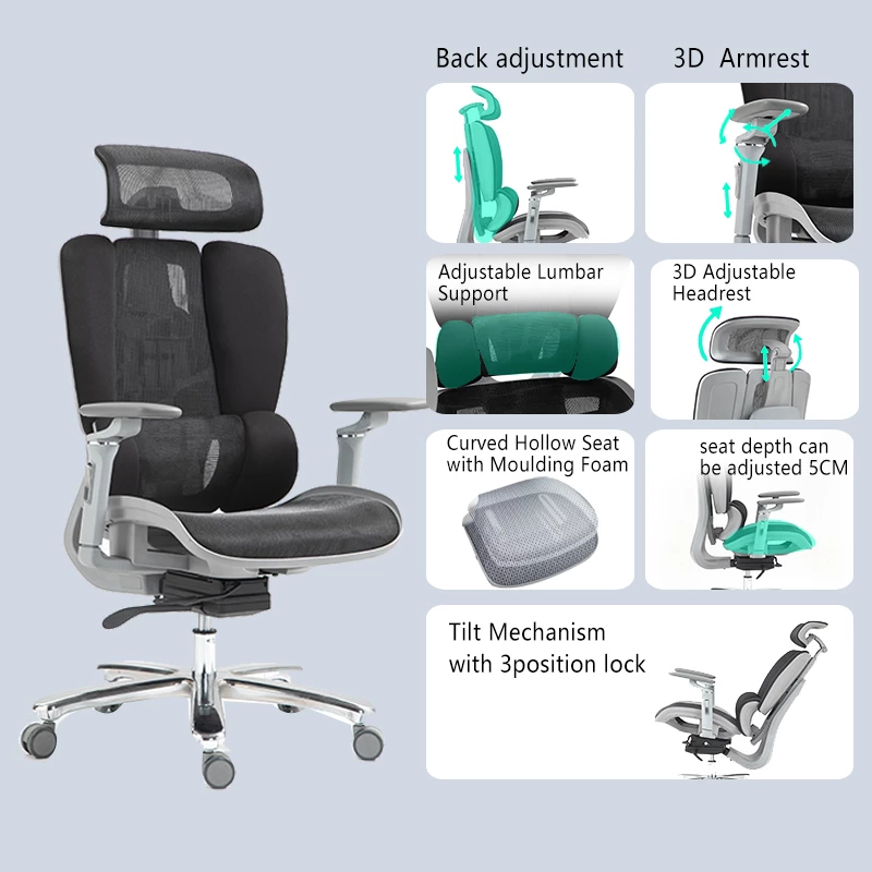 Karrige për zyre Chocky, e zezë