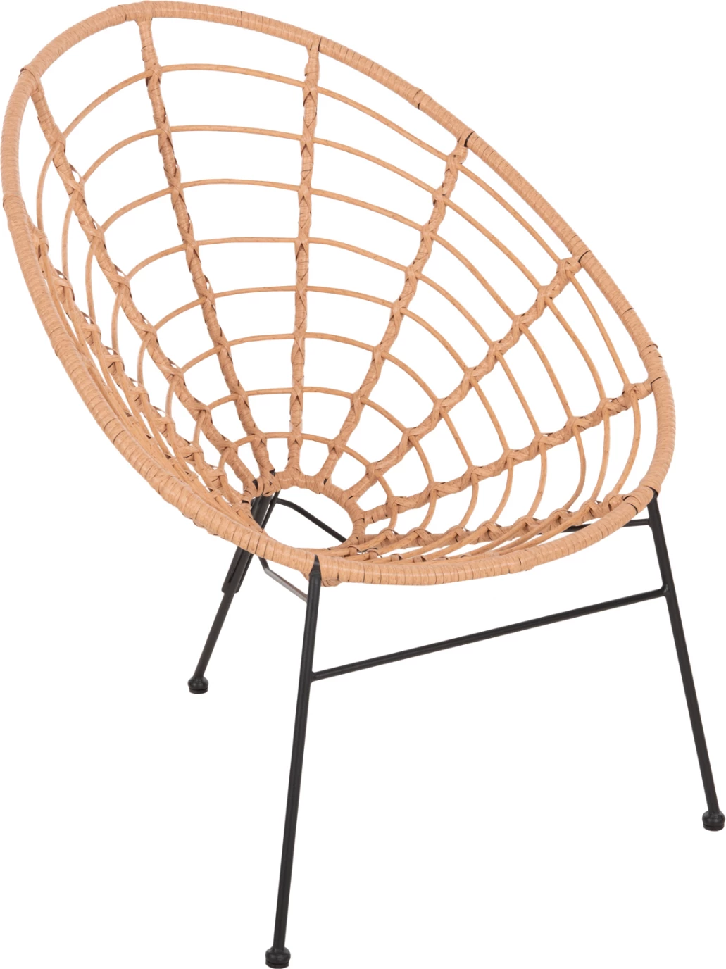 Karrige ALLEGRA lloj foleje, FH5458.11, metal i zi, thurje beix, 73x78x88H cm