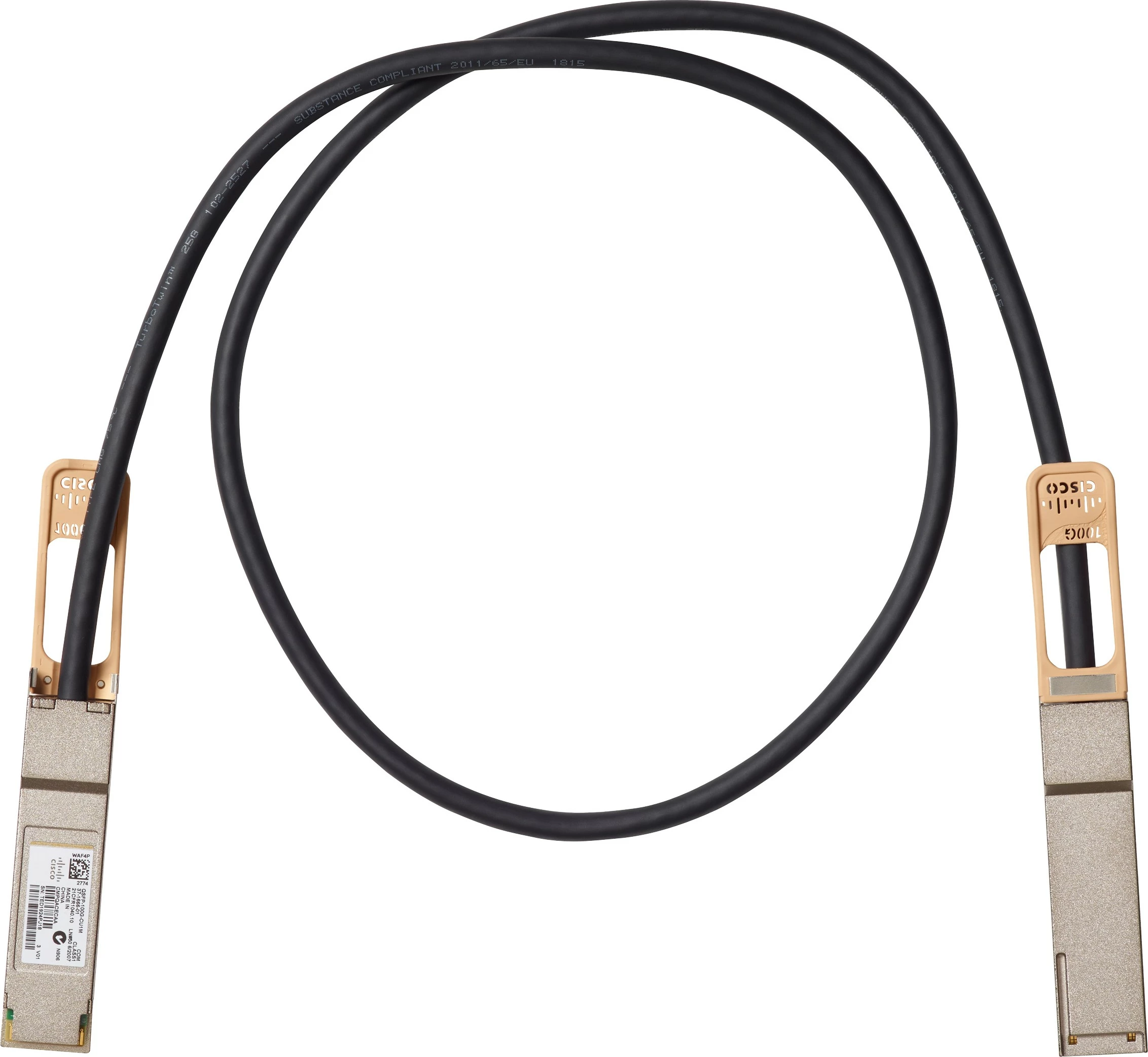 Kabllo rrjeti Cisco QSFP-100G-CU3M, 3m, 100 Gbit/s, QSFP në QSFP