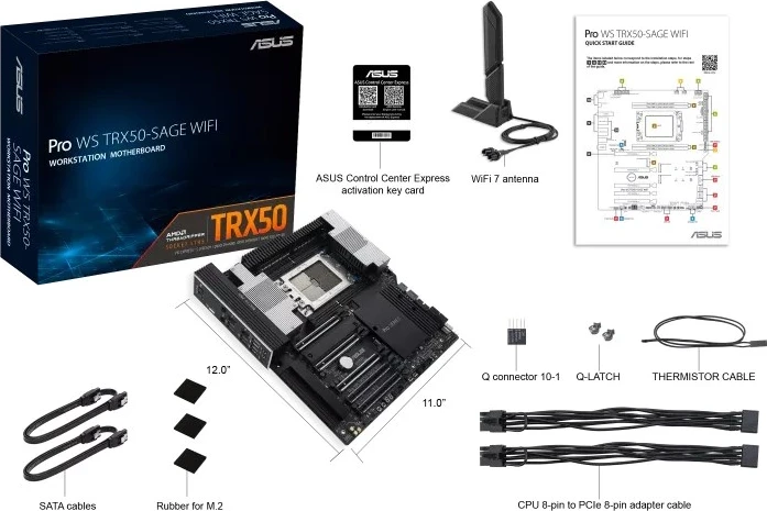 Pllakë amë ASUS Pro WS TRX50-SAGE WIFI, Socket sTR5, SSI CEB