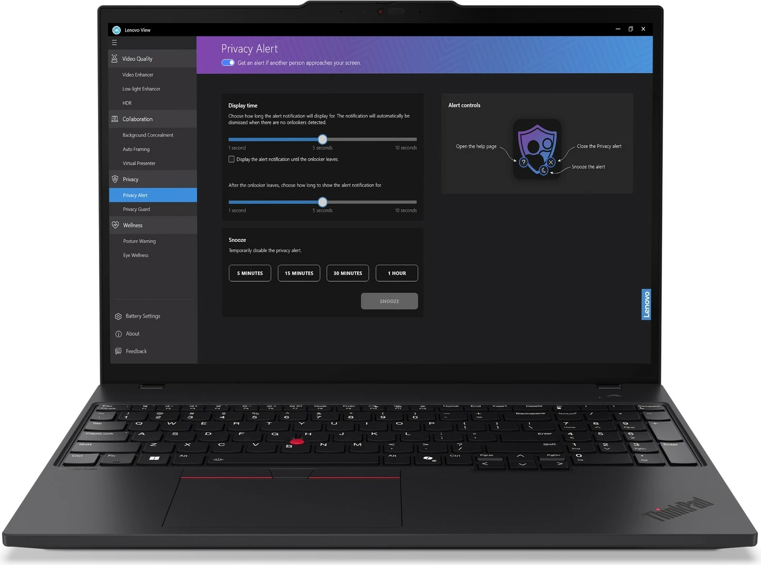 Laptop Lenovo ThinkPad T16 Gen 3, Intel Core Ultra 5, 16 GB RAM, 512 GB SSD, Ekran 16", Ngjyrë e zezë