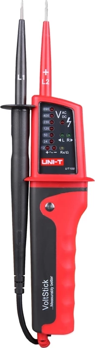 Tester tensioni dhe vazhdimësie UNI-T UT15B, LED, IP65, 0-690V, kuqe/gri