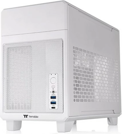 Kasë Thermaltake TR100 Mini Tower Snow White, Mini-ITX, e bardhë