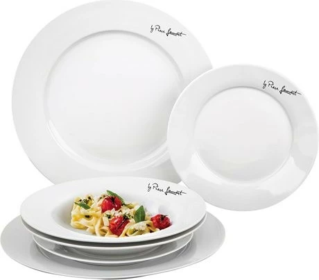Set pjatash Lamart LT9001, porcelan, 6 copë, Bardhë