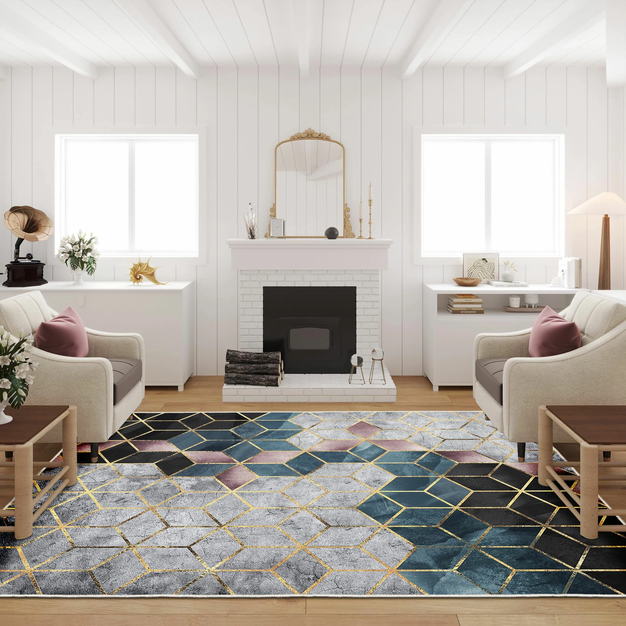 Qilim për korridor, shumëngjyrësh, Hmnt774, 100x150cm