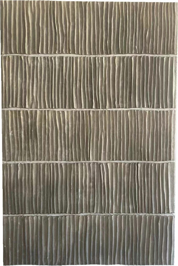 Pikturë dekorative Artistic Lines, pëlhurë bezhë-shampanjë, 80x120x4cm