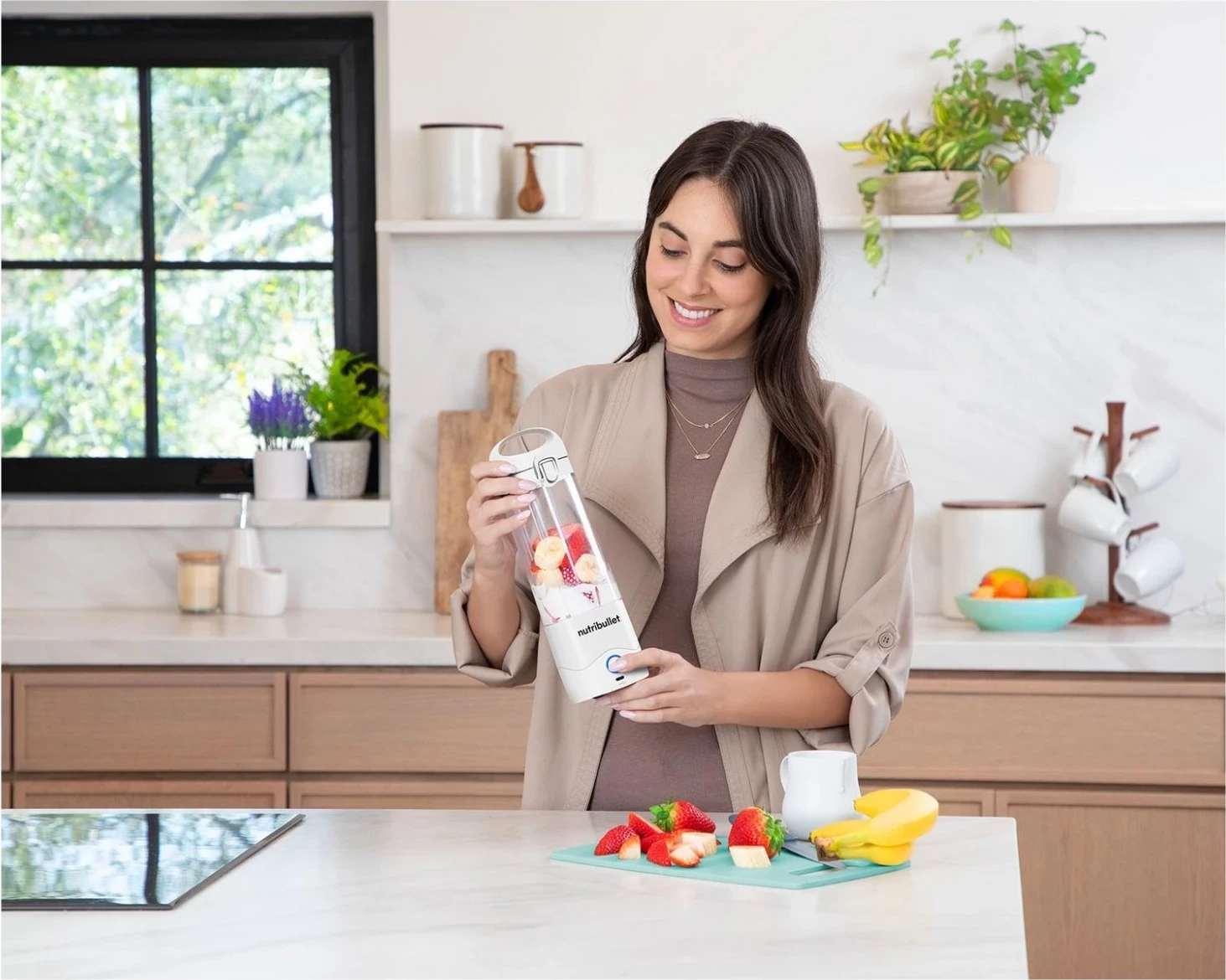 Blenderi portativ NutriBullet NBP003W, i bardhë