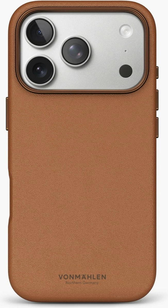 Mbështjellës Vonmählen Like Leather për iPhone 17 Pro, kafe