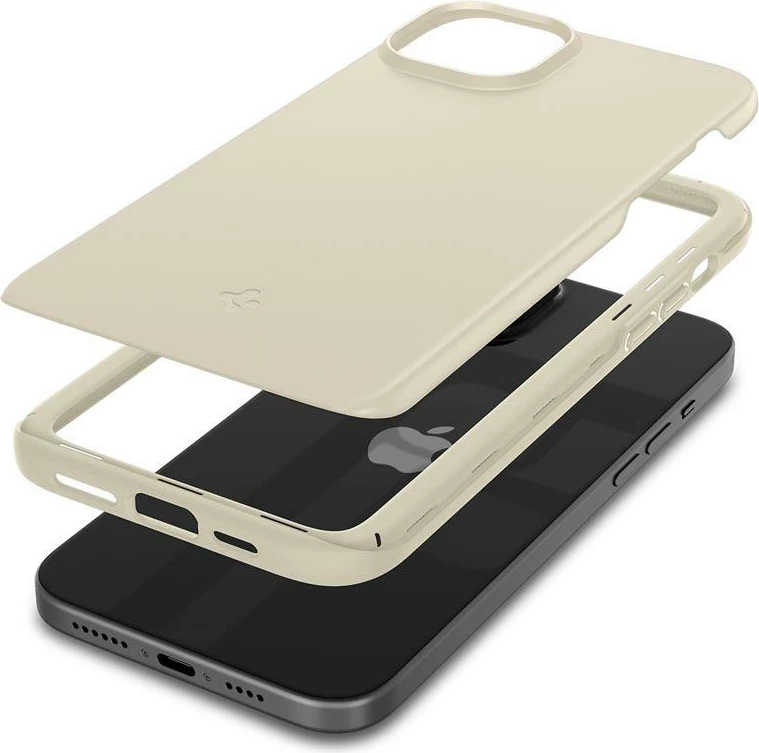 Mbështjellës Spigen Thin Fit për iPhone 15 Plus, Bezhe